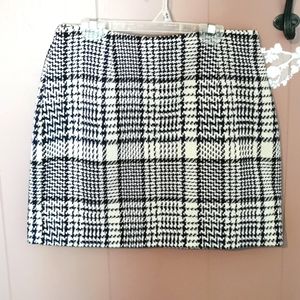 Wool high thigh skirt with liner